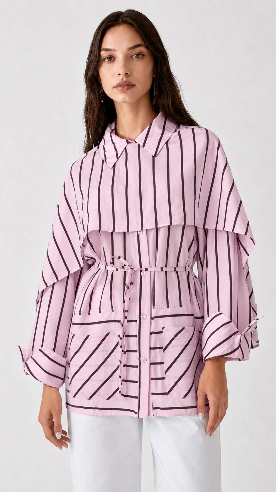 SHIRT WITH SCARF 8835