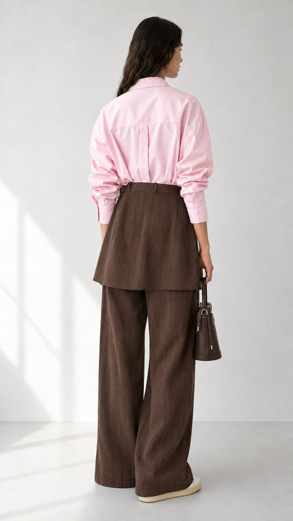 Linen Pant with Skirt 1005