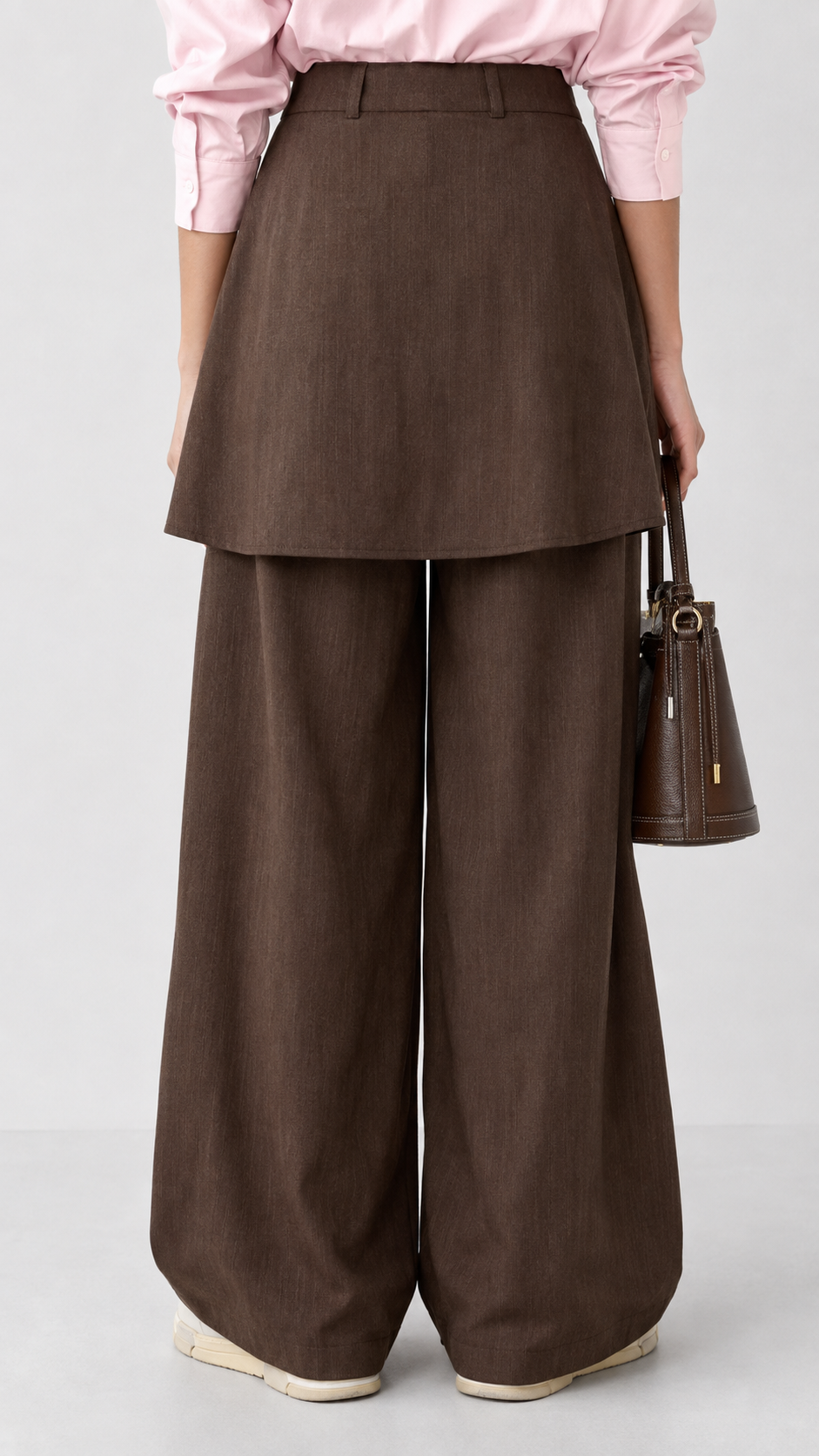 Linen Pant with Skirt 1005
