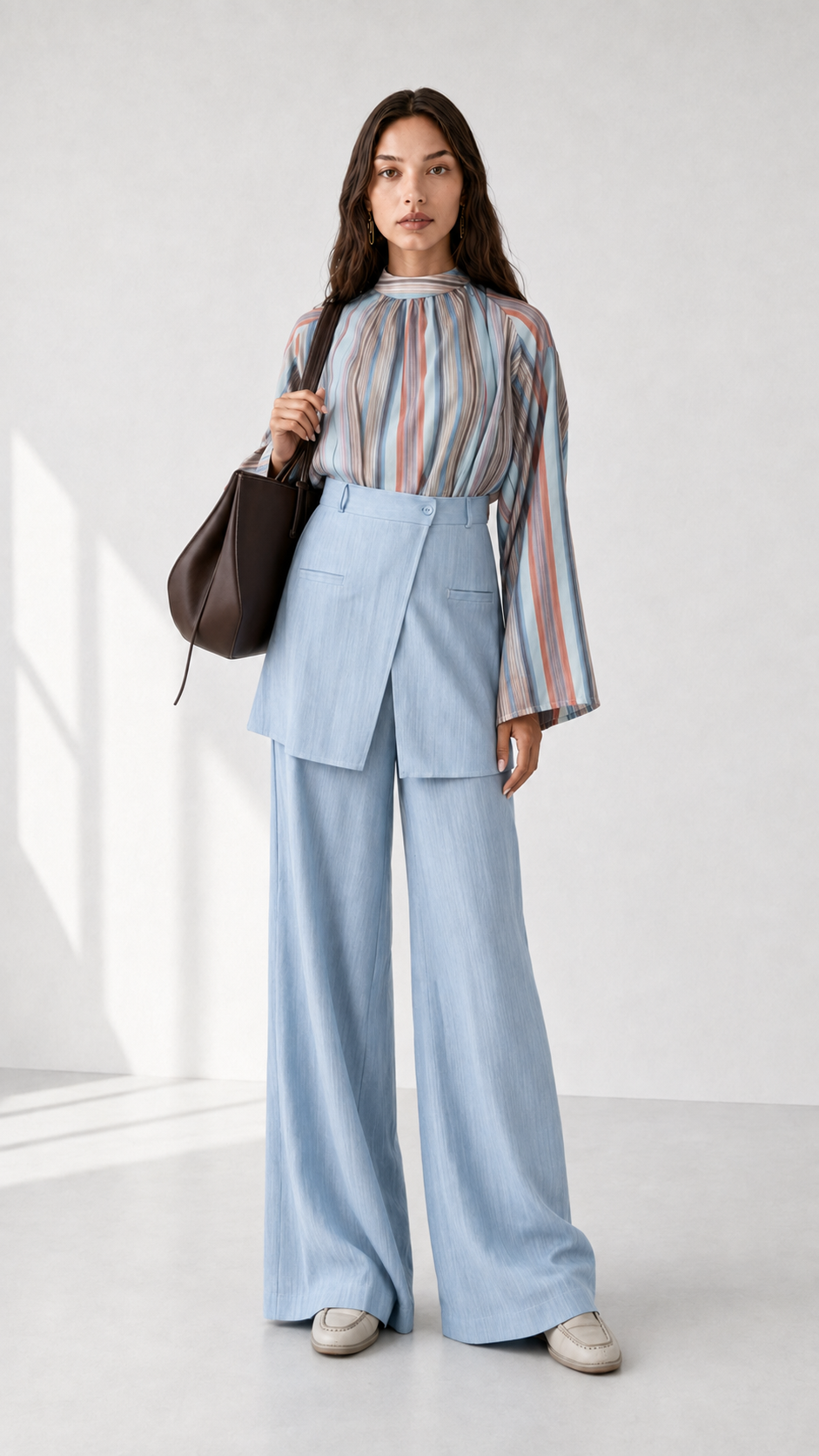 Linen Pant with Skirt 1005 - HANGER