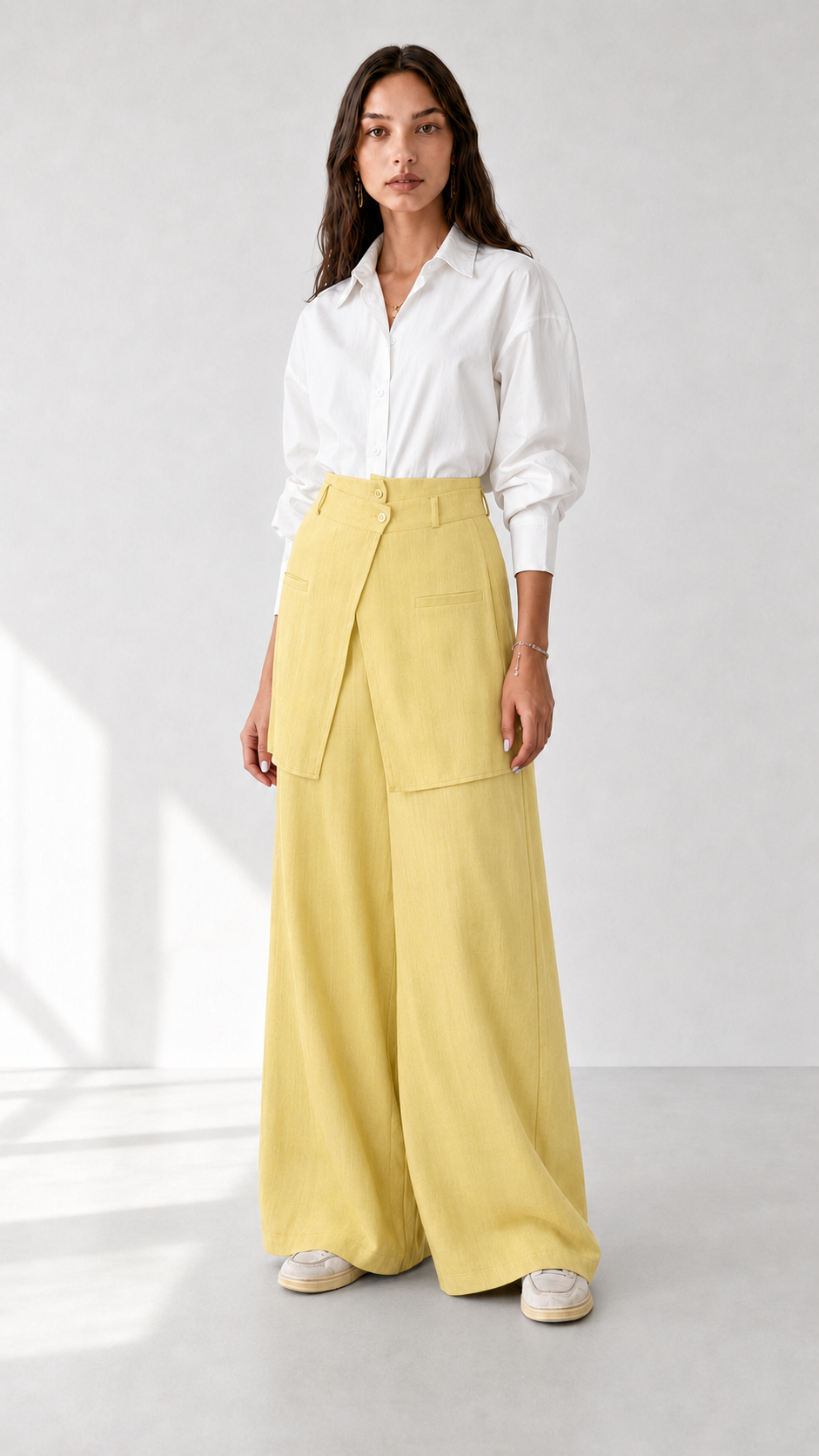 Linen Pant with Skirt 1005 - HANGER