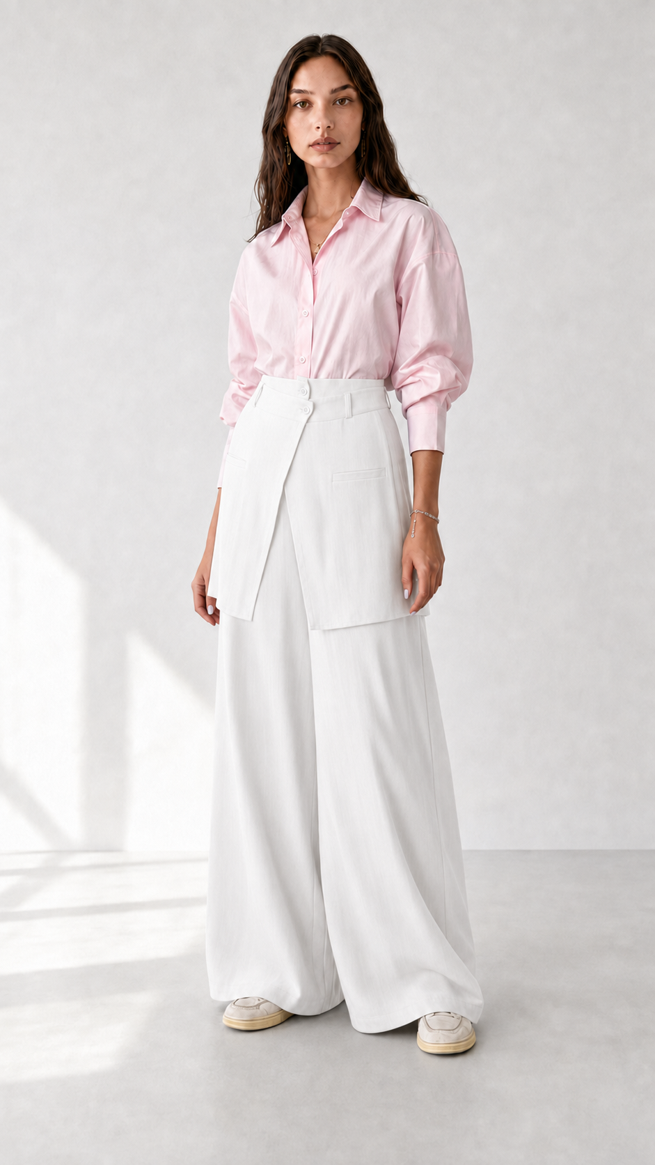 Linen Pant with Skirt 1005 - HANGER