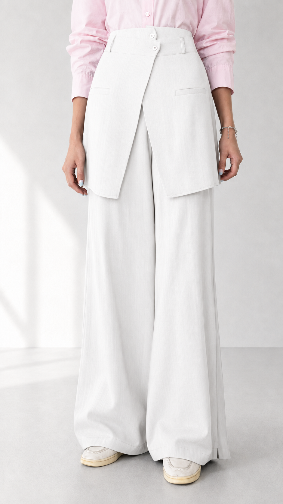 Linen Pant with Skirt 1005 - HANGER