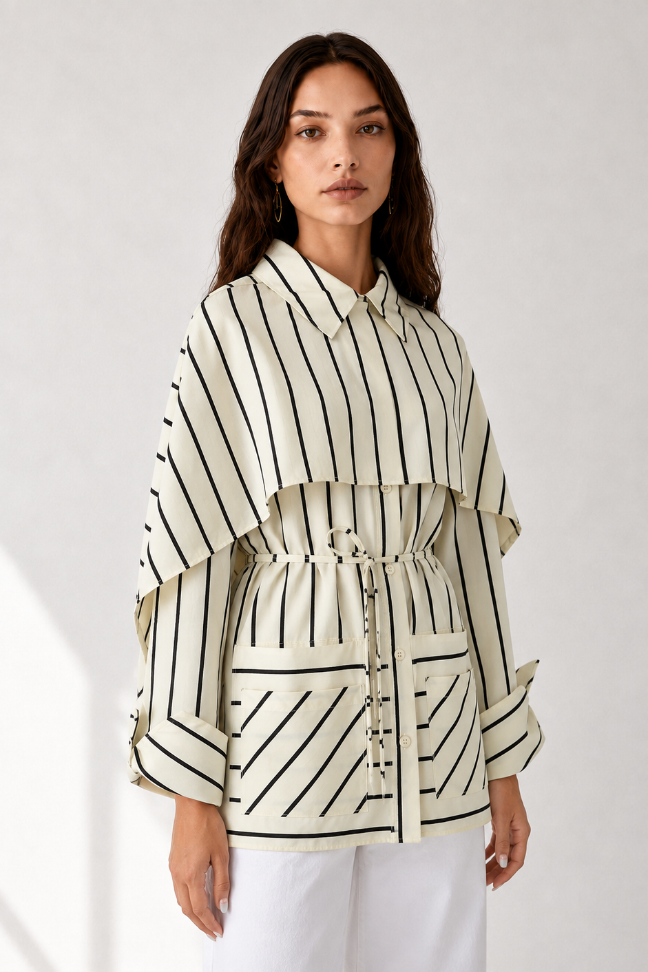 SHIRT WITH SCARF 8835