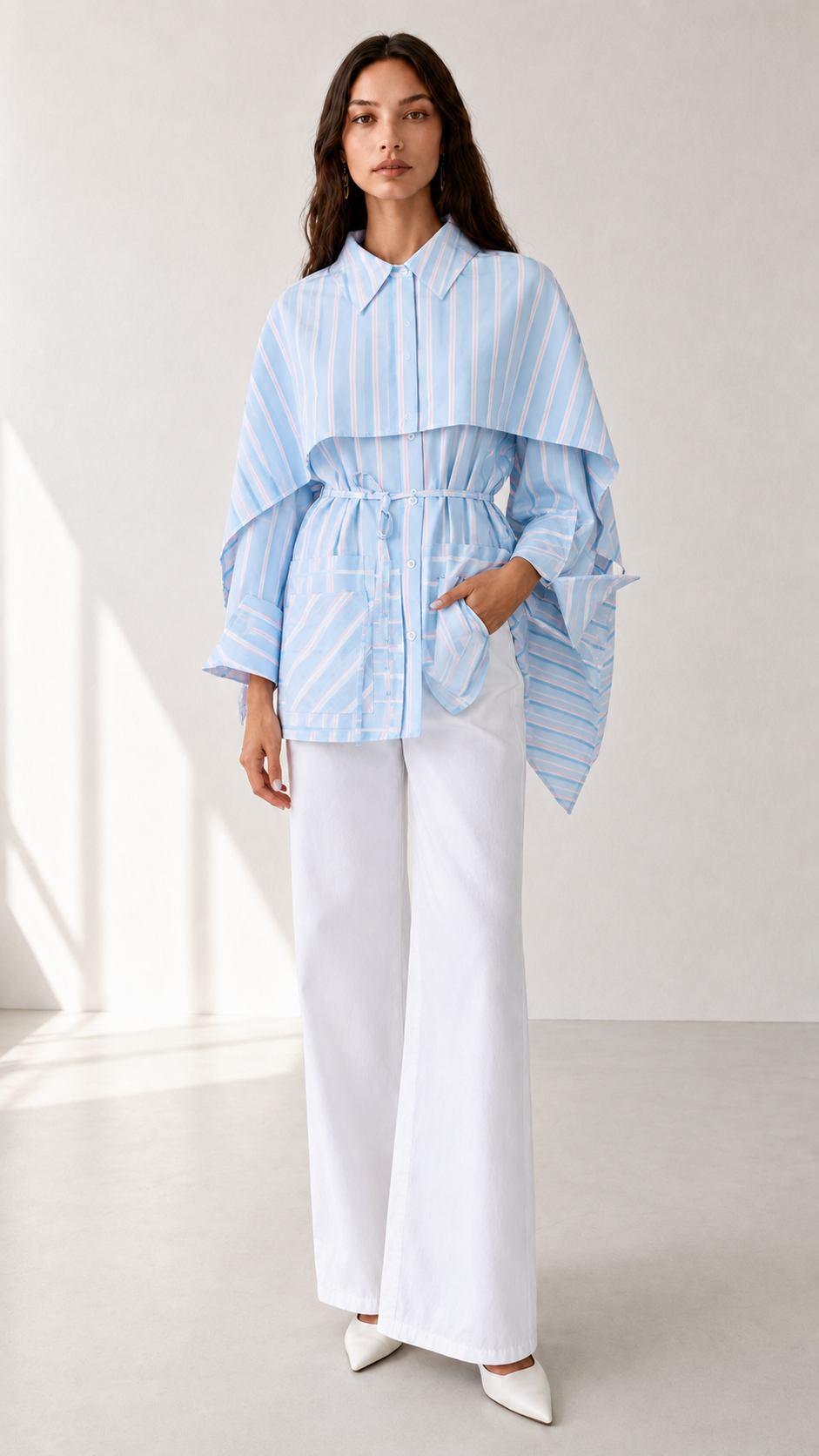 SHIRT WITH SCARF 8835