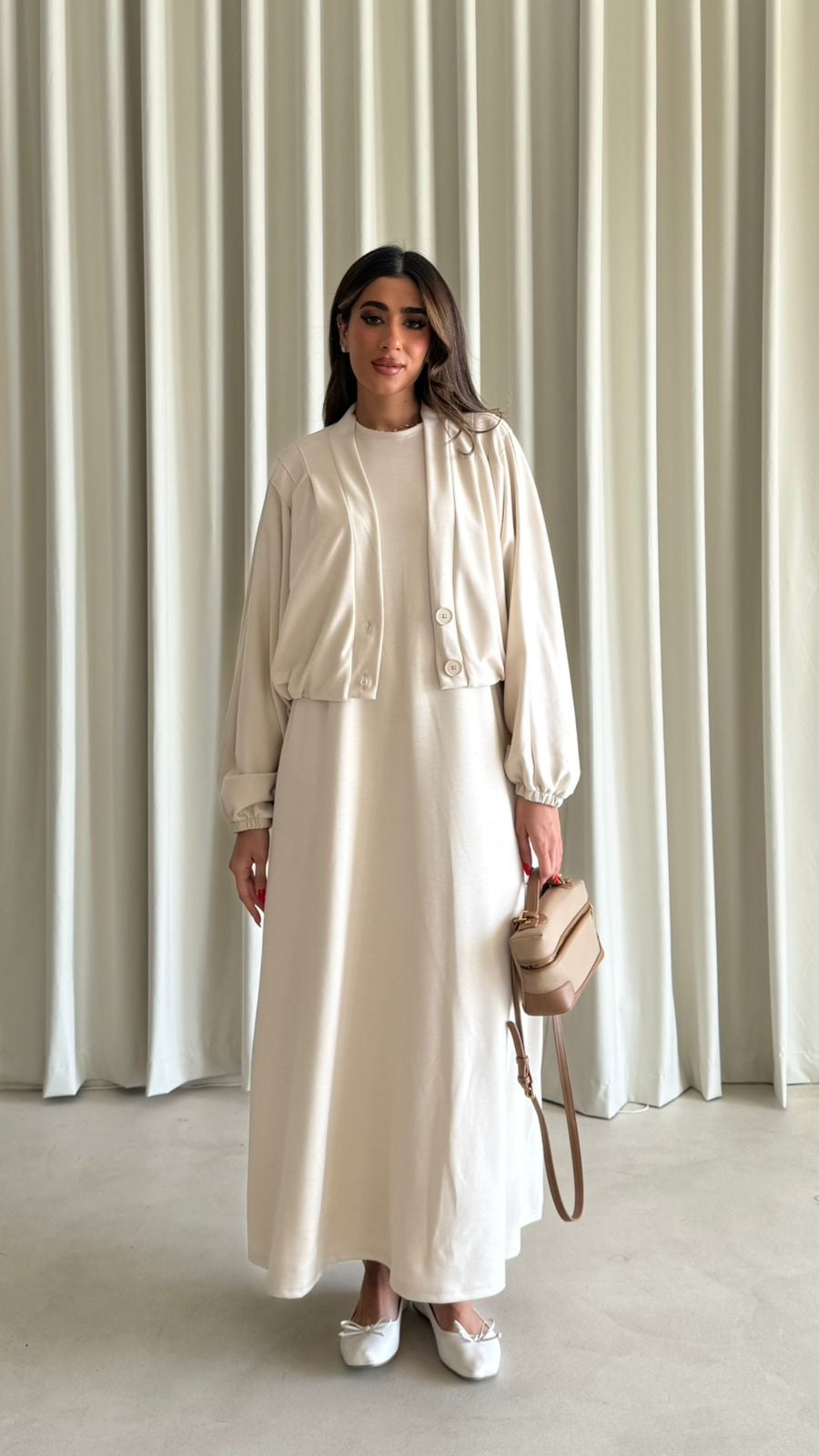 DRESS WITH CARDIGAN MB104