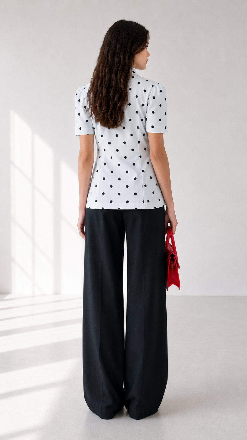 Denim Zip Blouse HFY105331