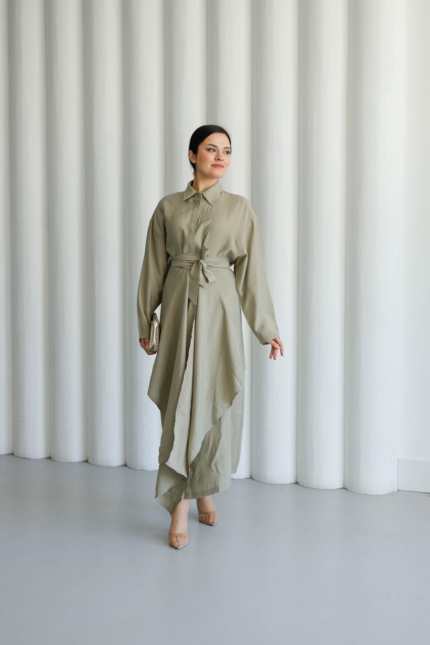 Belted dress QU 1078
