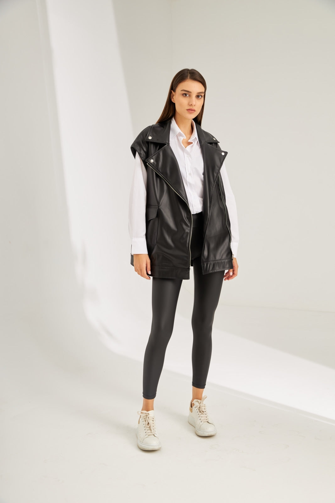 Leather vest