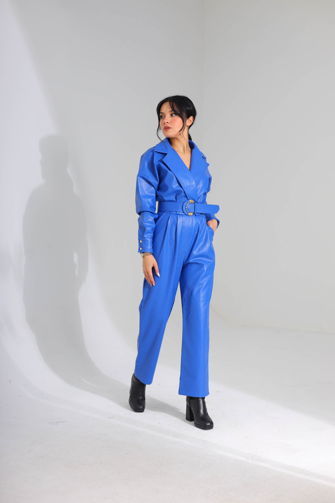Leather Jumpsuit 8267