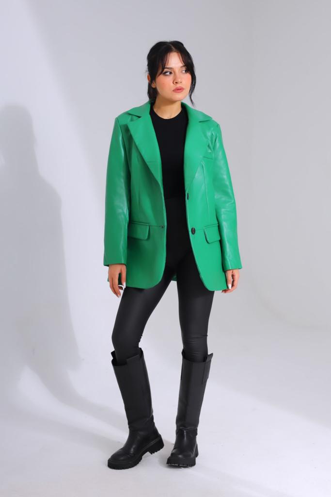 Leather Blazer 8294