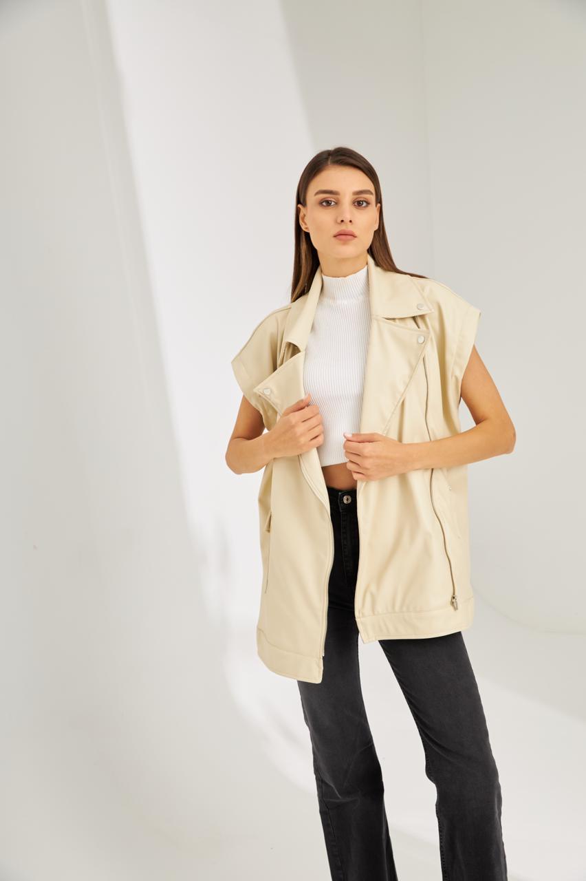 Leather vest