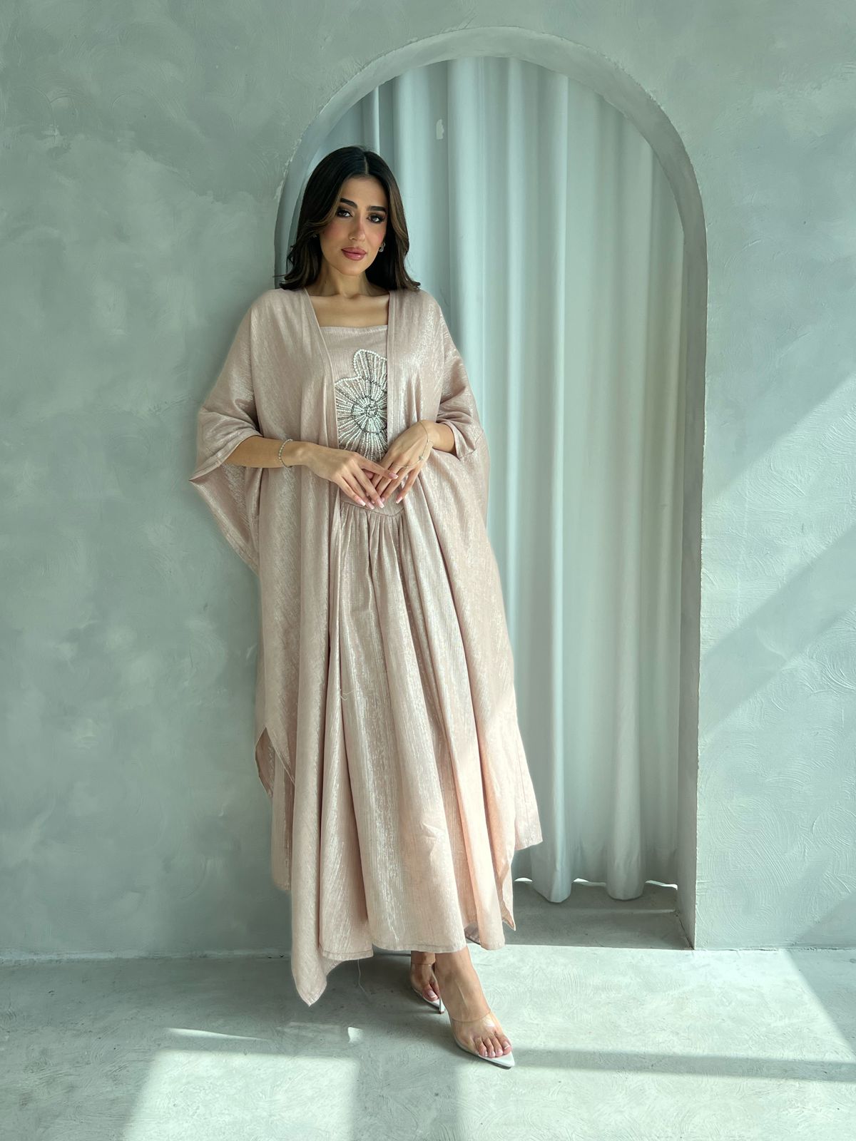 Kuwaiti abaya dress F 4181