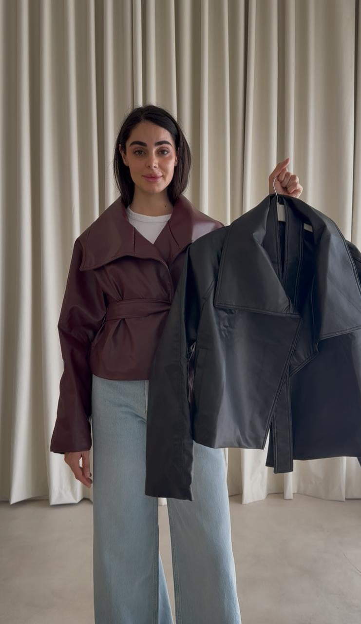 LEATHER JACKET 25K1010 - HANGER