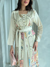 Kuwaiti belted dress F 4170
