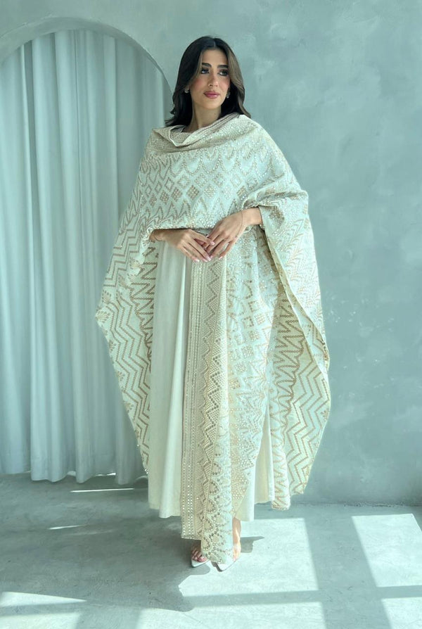 Kuwaiti abaya dress F 4107
