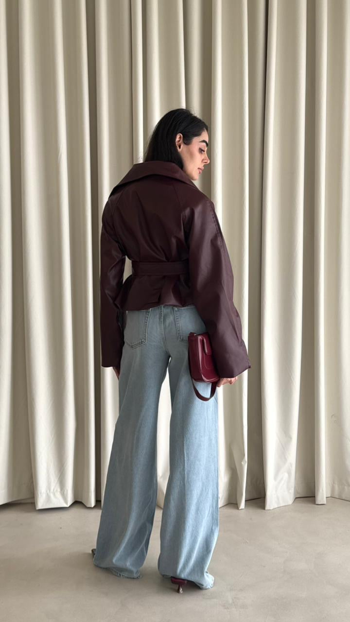 LEATHER JACKET 25K1010 - HANGER