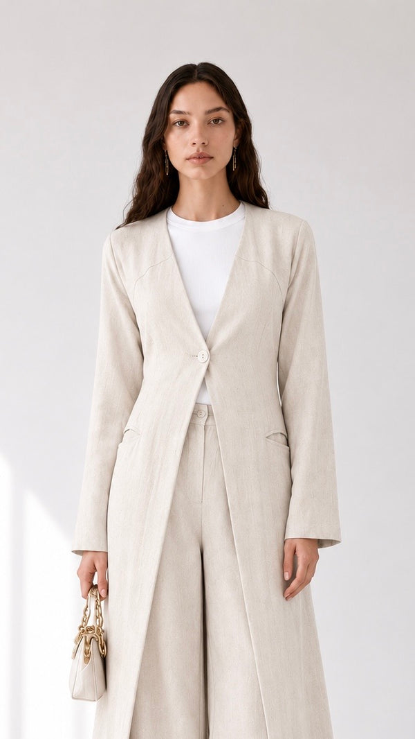 Linen Long Set 1004 - HANGER