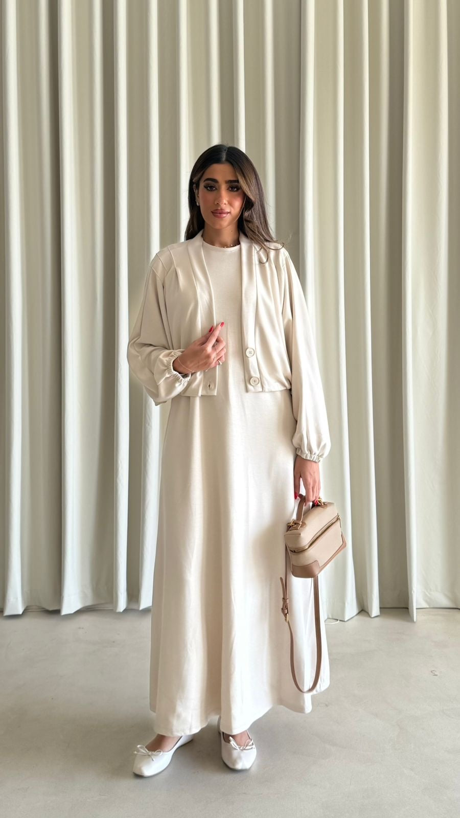 DRESS WITH CARDIGAN MB104