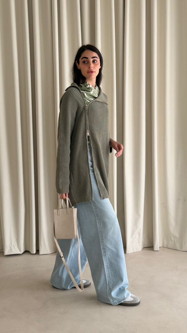 ZIP SWEATER KNT09 - HANGER