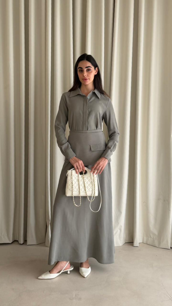 BELTED DRESS N4331 - HANGER