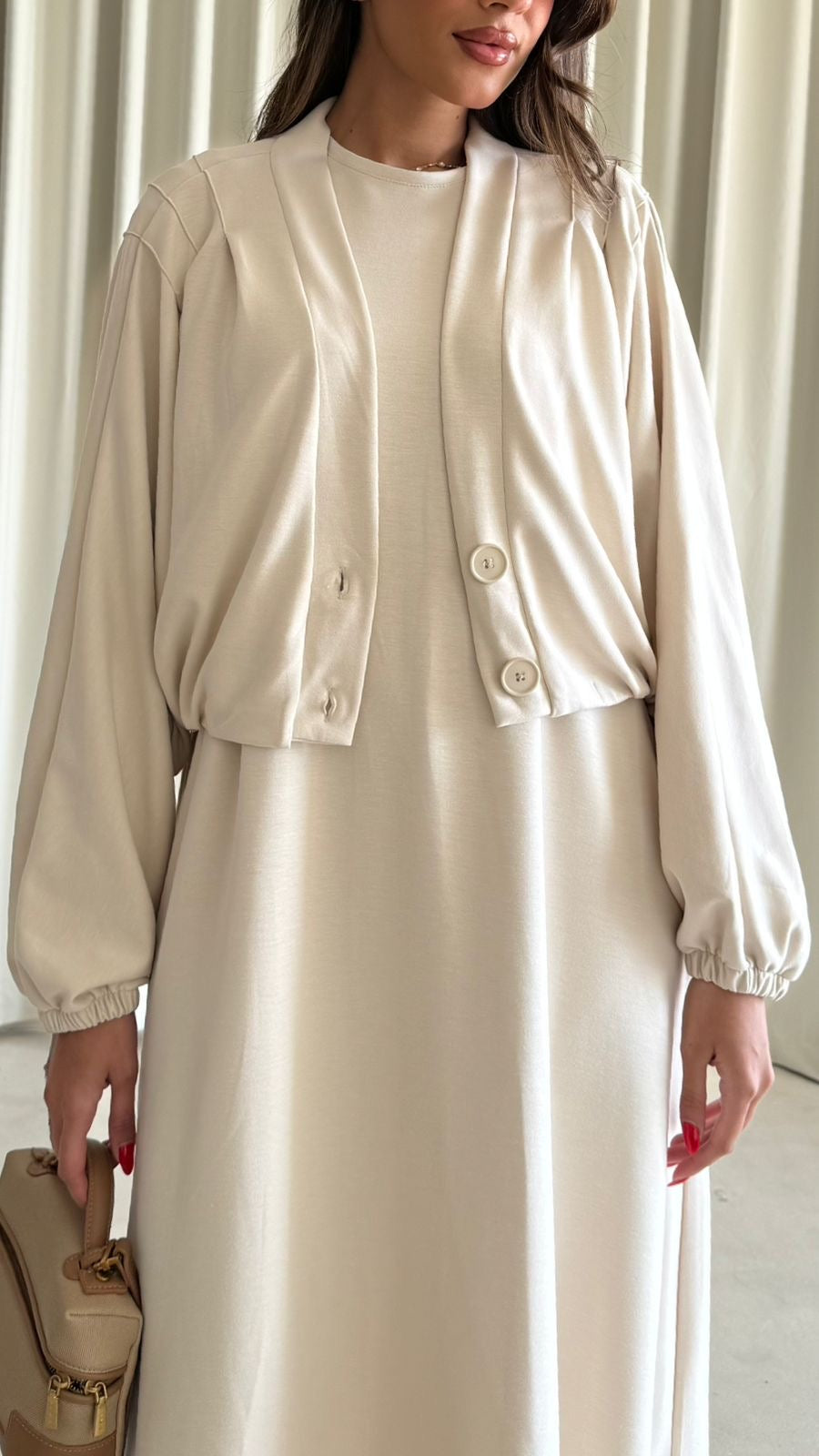 DRESS WITH CARDIGAN MB104