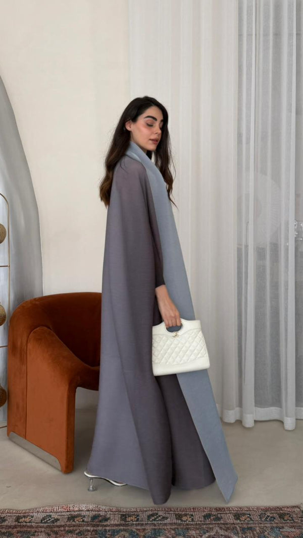 PLEATED ABAYA OMBRE - HANGER