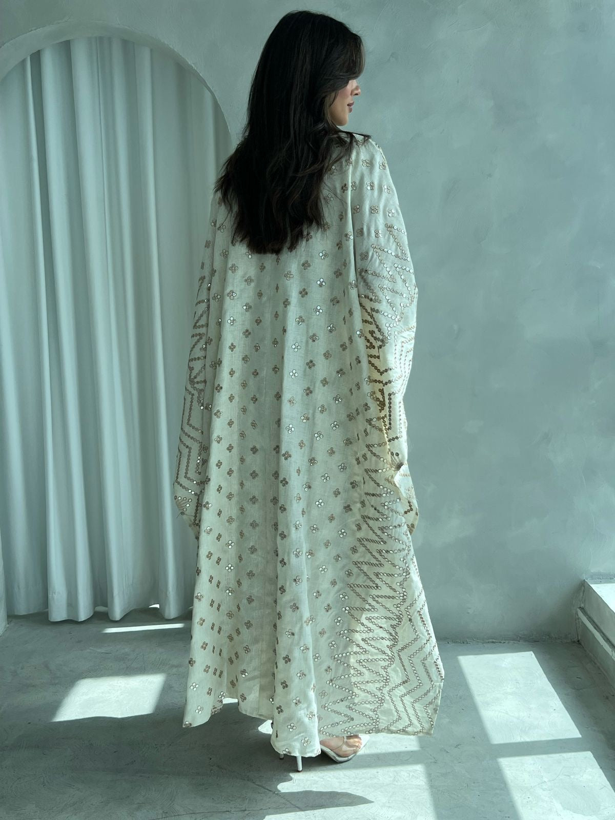 Kuwaiti abaya dress F 4107