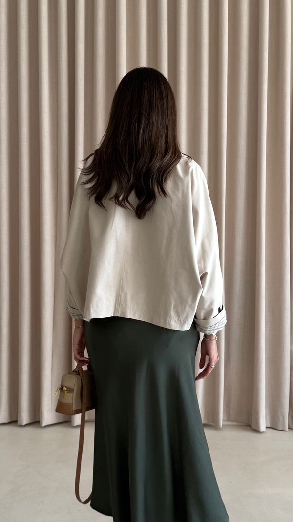 Crop Trench coat AP9628 - HANGER