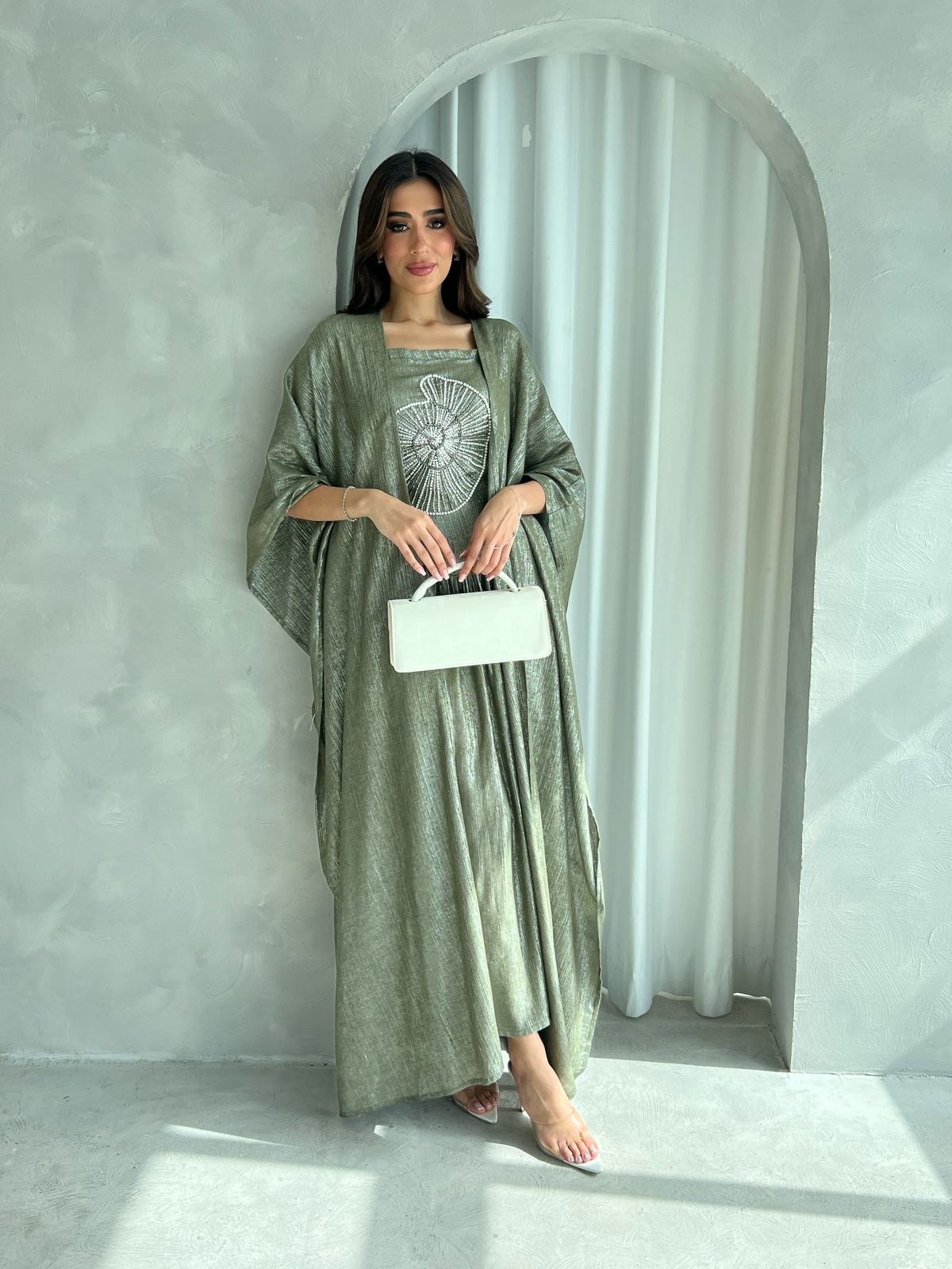 Kuwaiti abaya dress F 4181