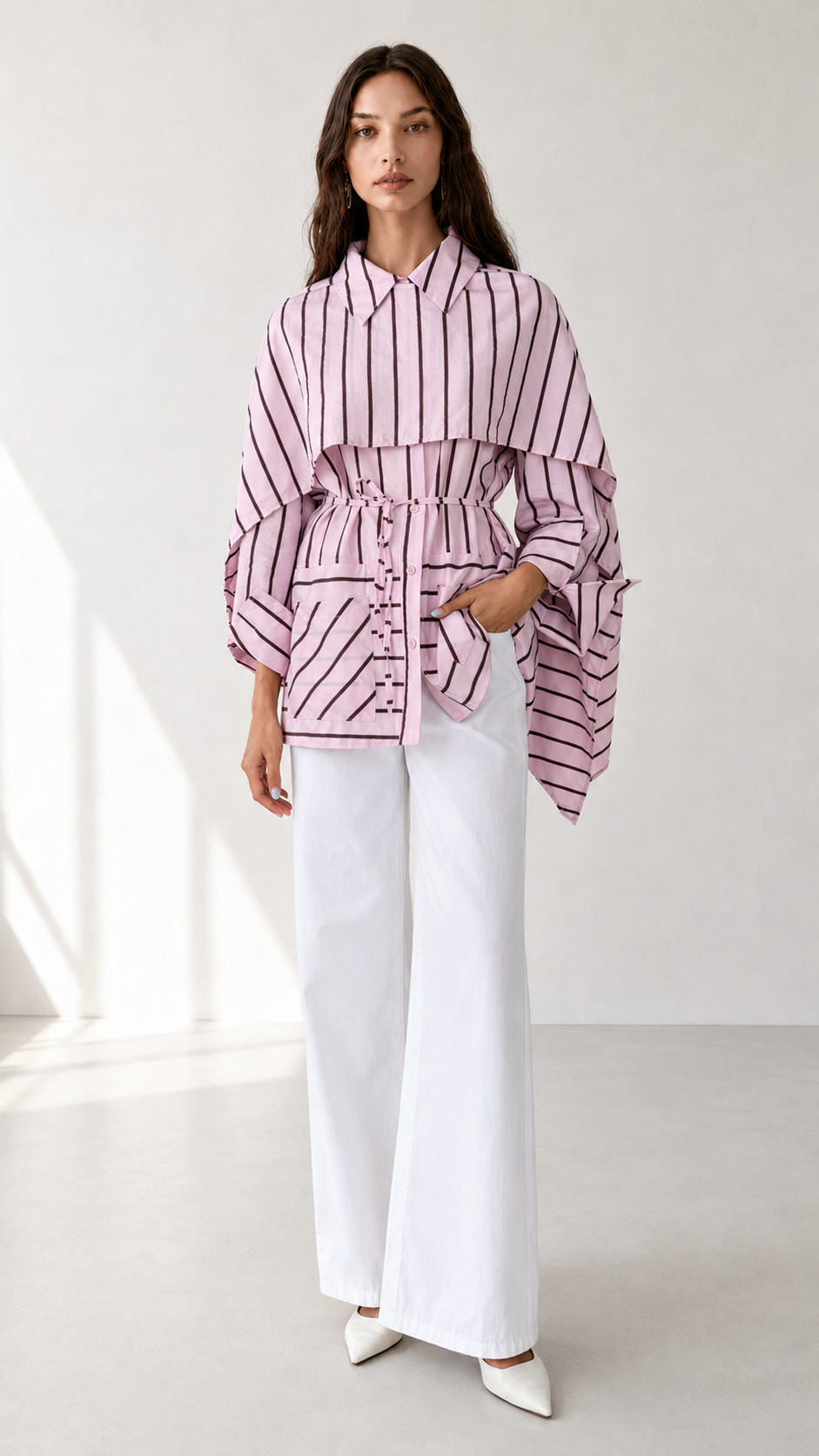 SHIRT WITH SCARF 8835