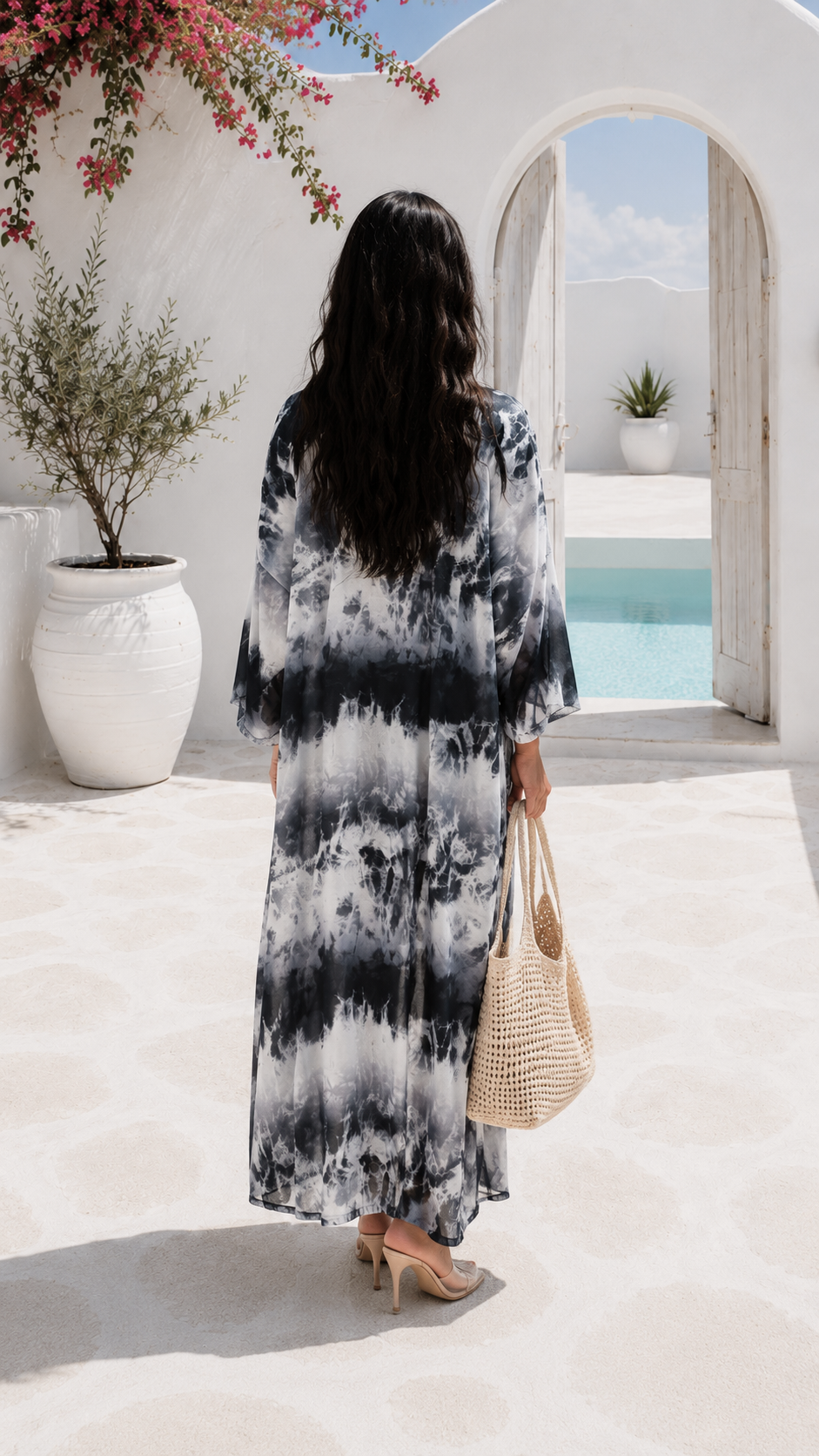 Noire Kimono Burkini Set