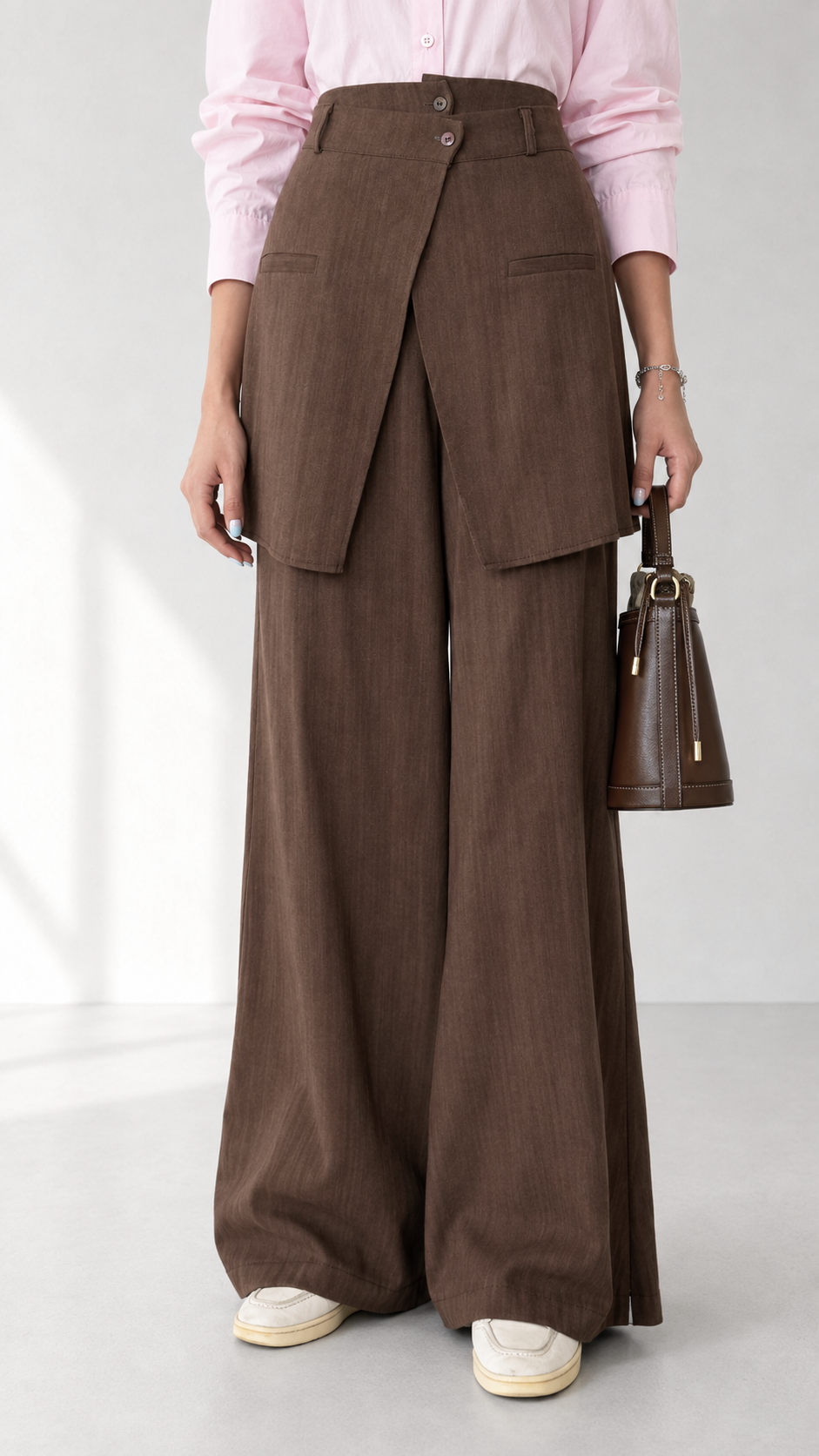 Linen Pant with Skirt 1005 - HANGER