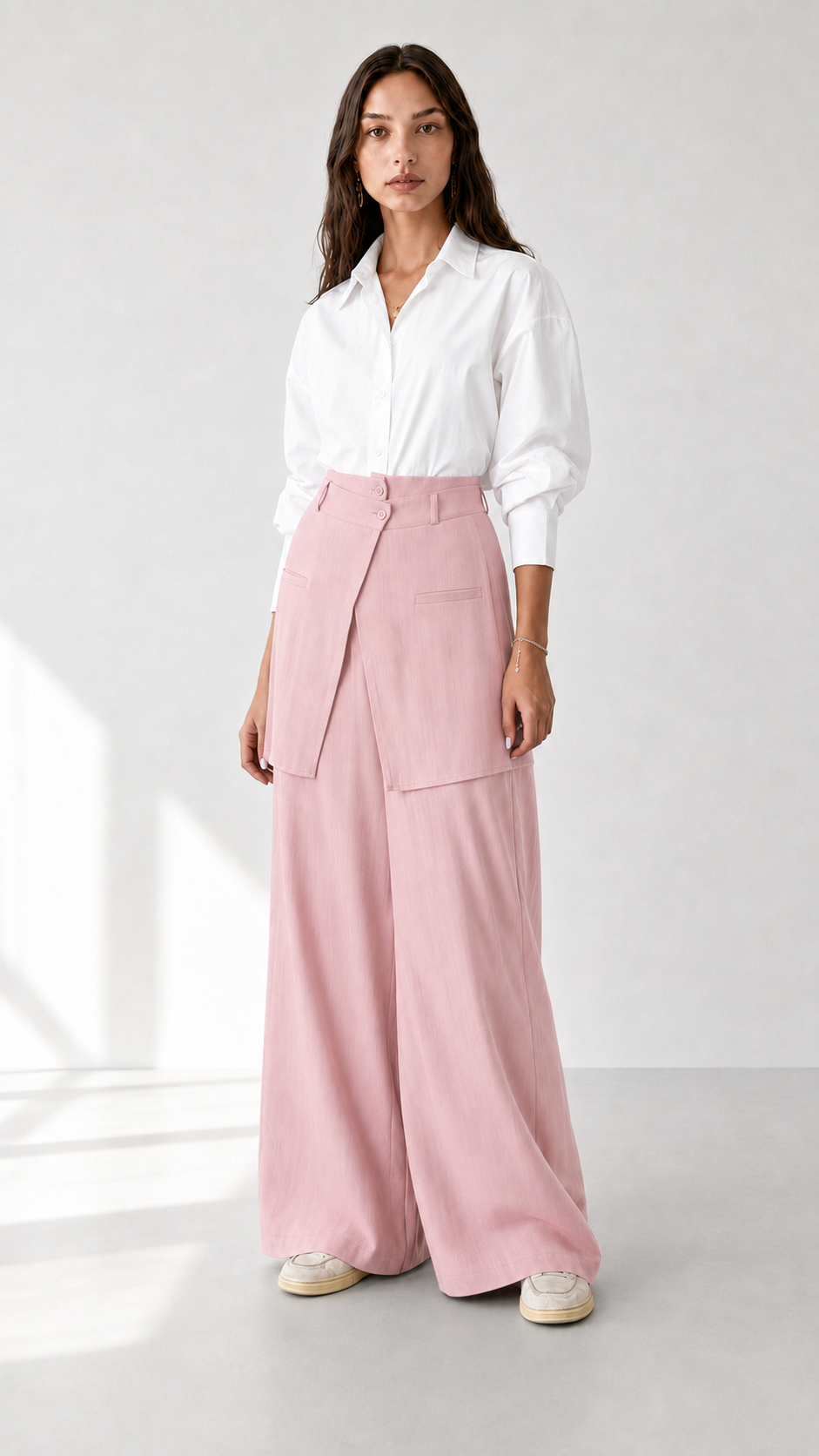 Linen Pant with Skirt 1005 - HANGER