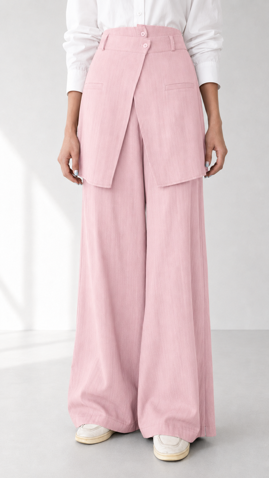 Linen Pant with Skirt 1005 - HANGER