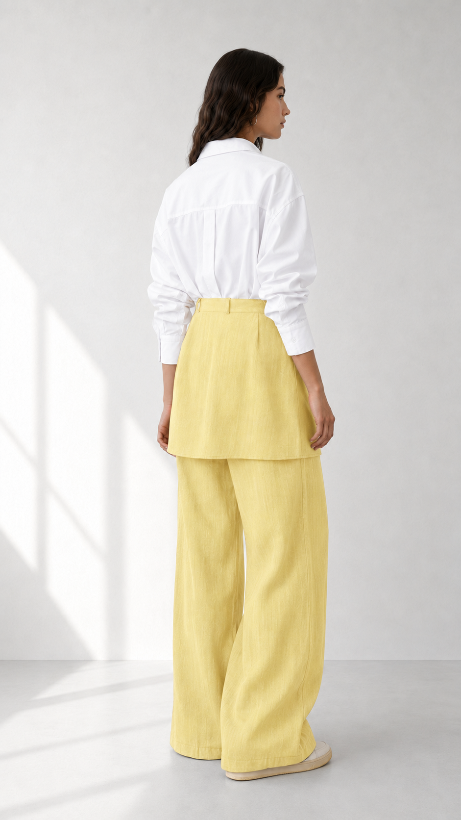 Linen Pant with Skirt 1005 - HANGER
