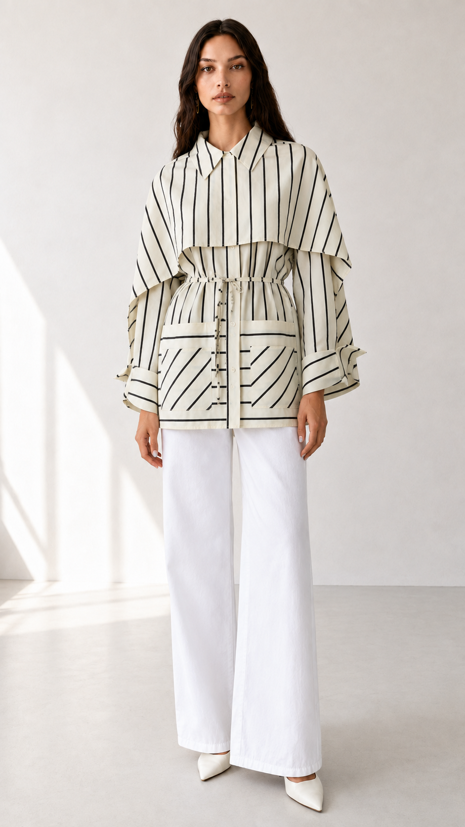 SHIRT WITH SCARF 8835