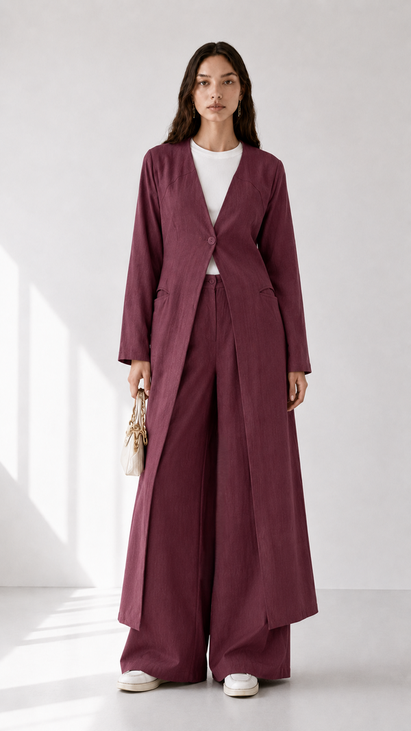 Linen Long Set 1004 - HANGER