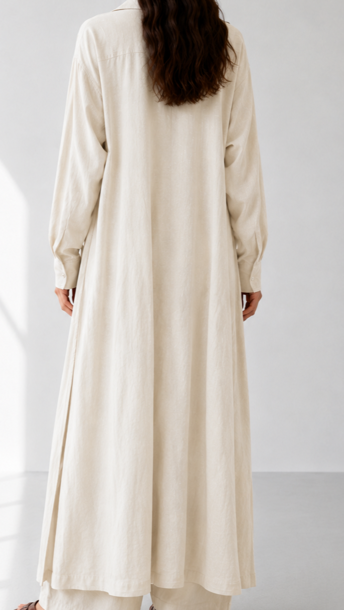 Linen 4 piece Shirt Set 1003