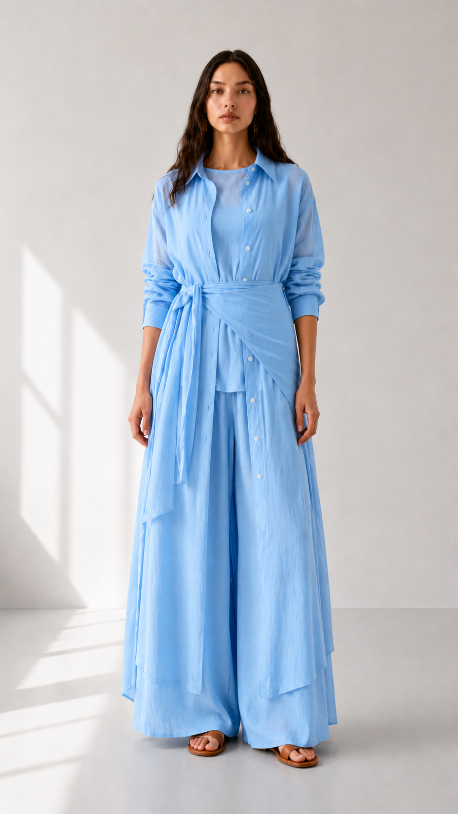 Linen 4 piece Shirt Set 1003