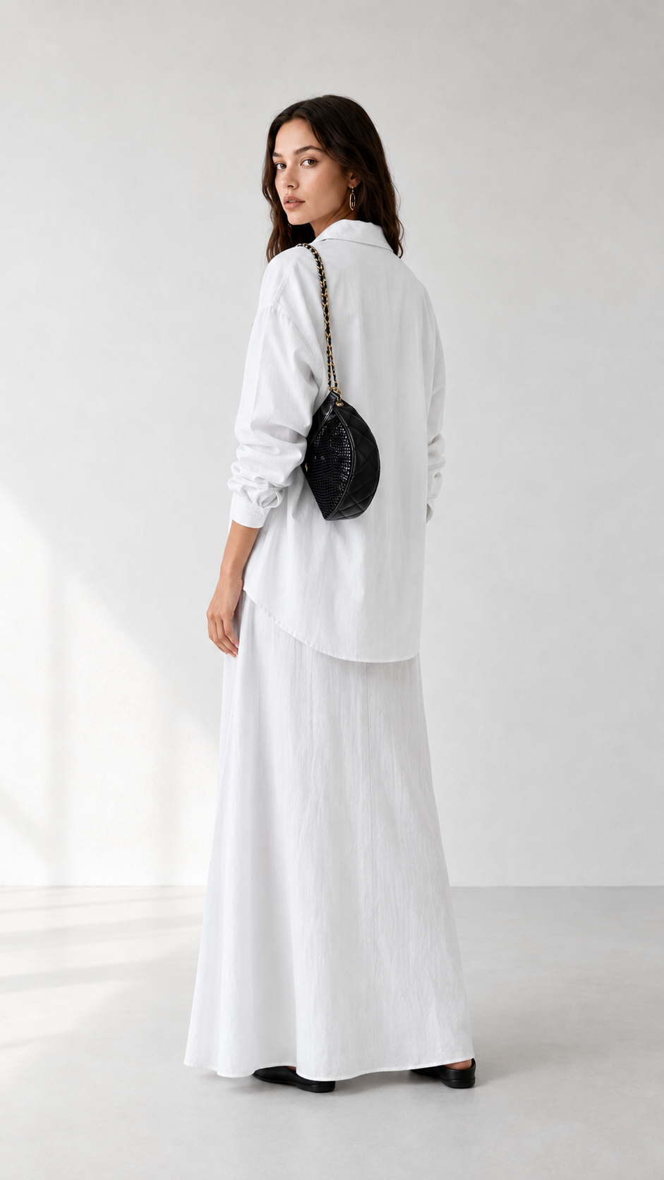 Linen Dress with Shirt 1006