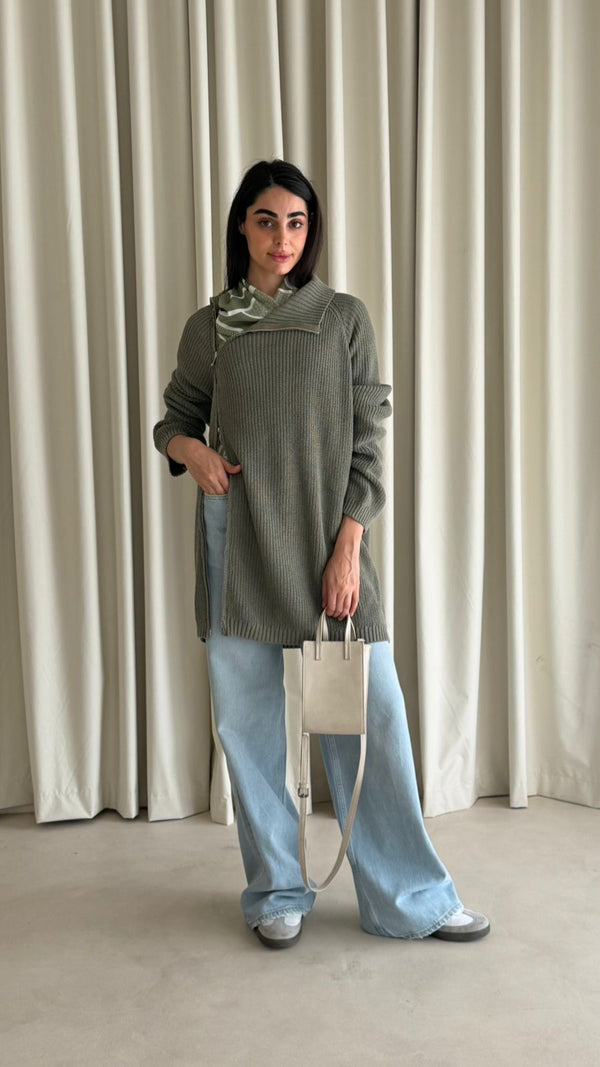 ZIP SWEATER KNT09 - HANGER