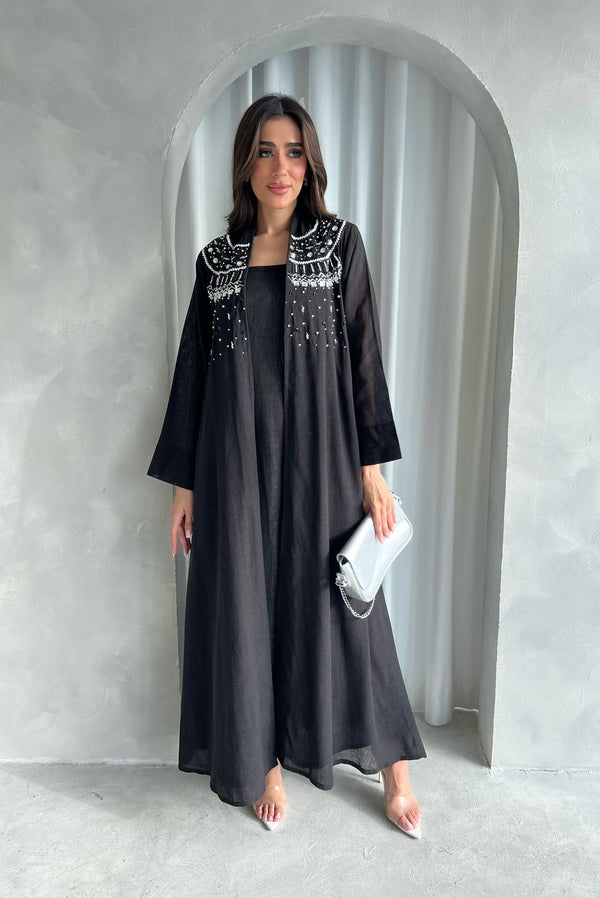 Kuwaiti abaya dress F 4148