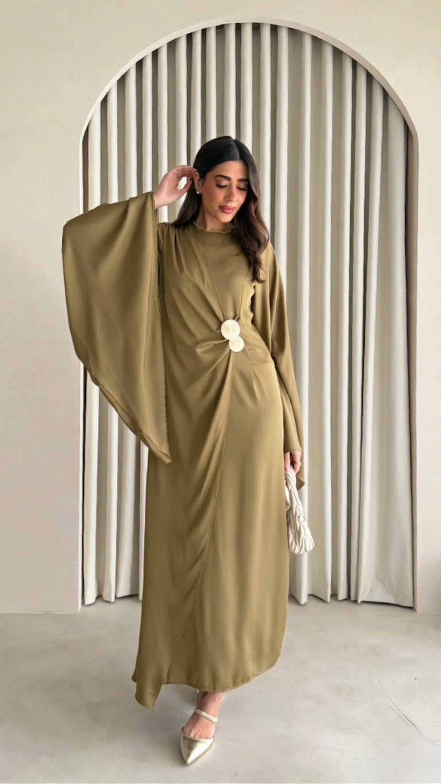 SATIN DRESS QH 5010 - HANGER