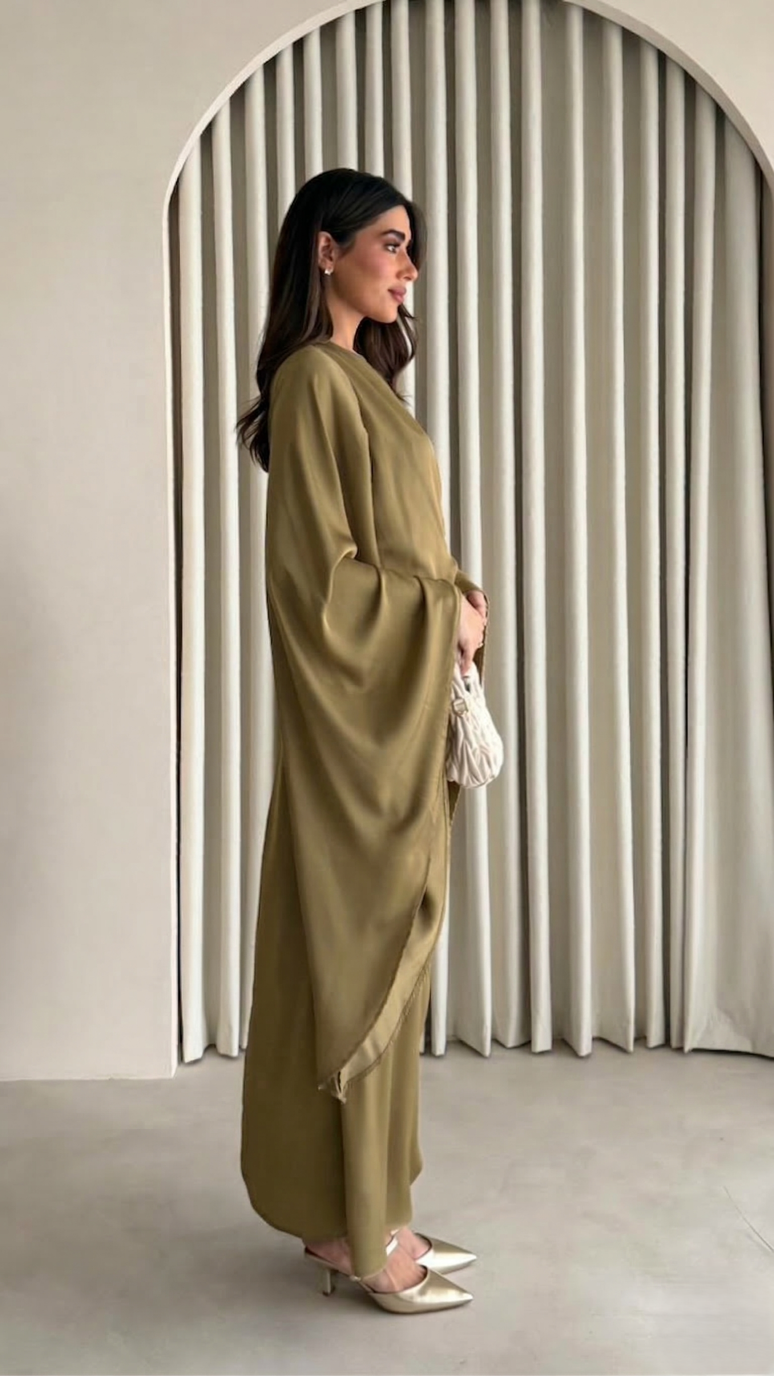 SATIN DRESS QH 5010 - HANGER