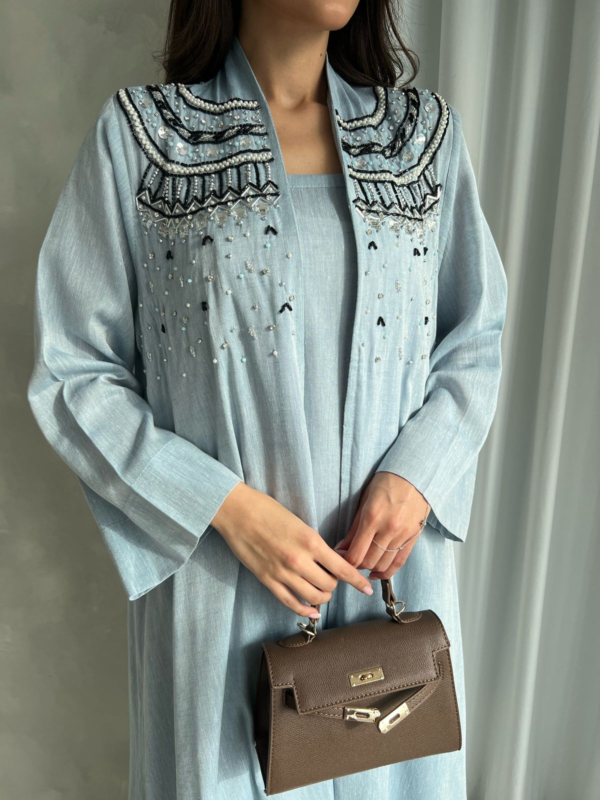 Kuwaiti abaya dress F 4148