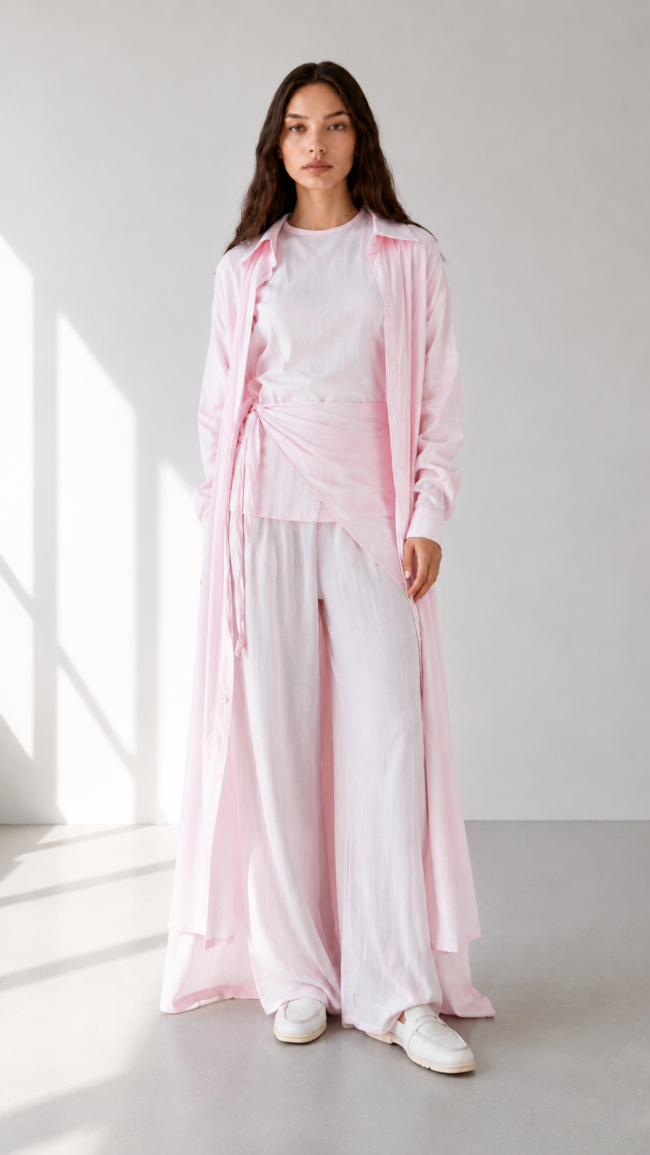 Linen 4 piece Shirt Set 1003