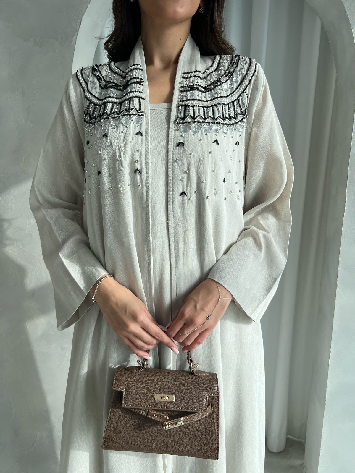Kuwaiti abaya dress F 4148