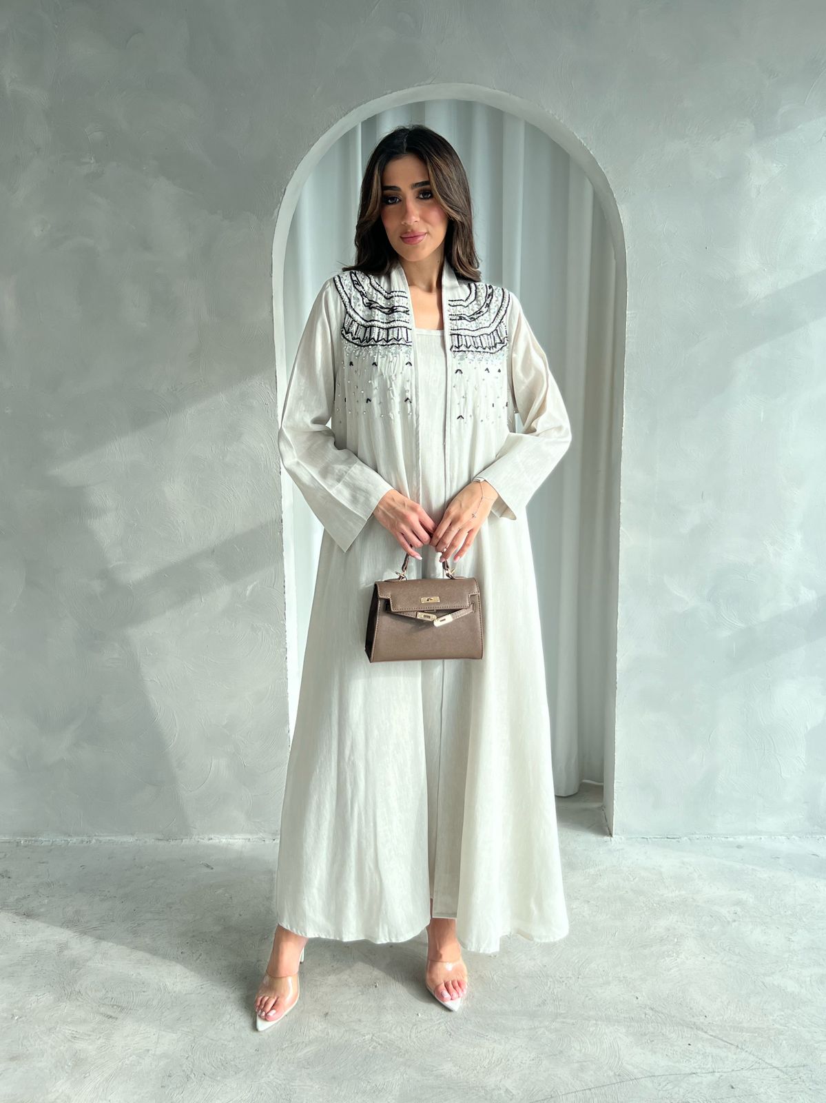 Kuwaiti abaya dress F 4148