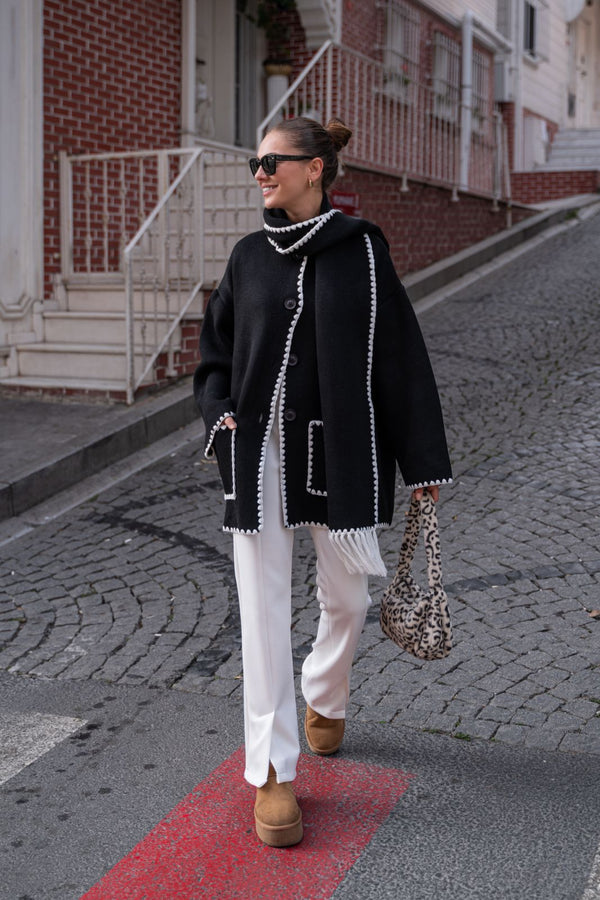 Scarf Cardigan HK24060 - HANGER